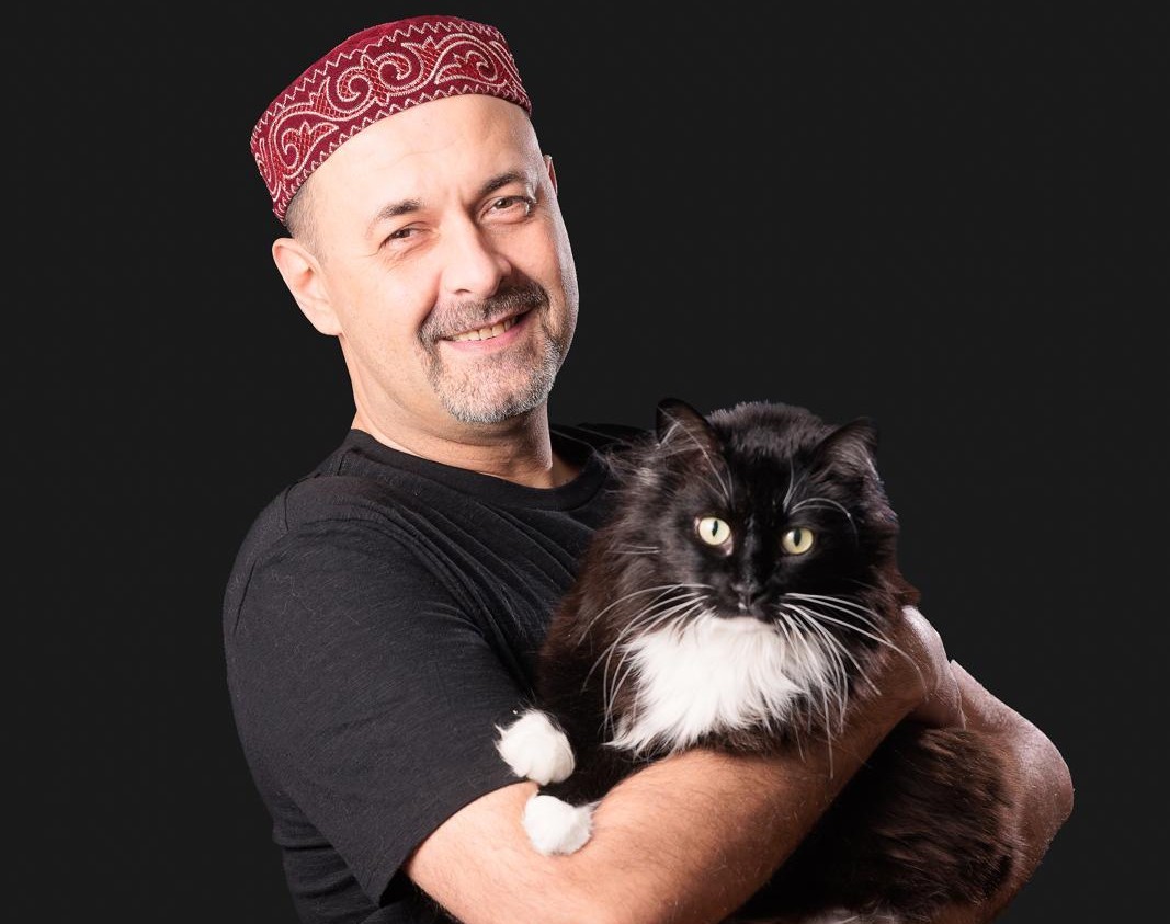 Consultant holding a tablet